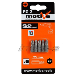 Bity do wkrętarki PZ2 25 mm 5 szt.  Motive